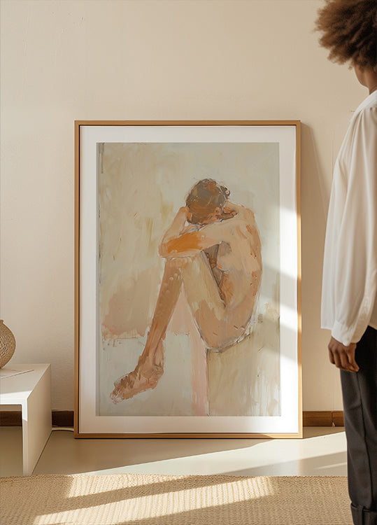 Woman In Bathroom  Poster