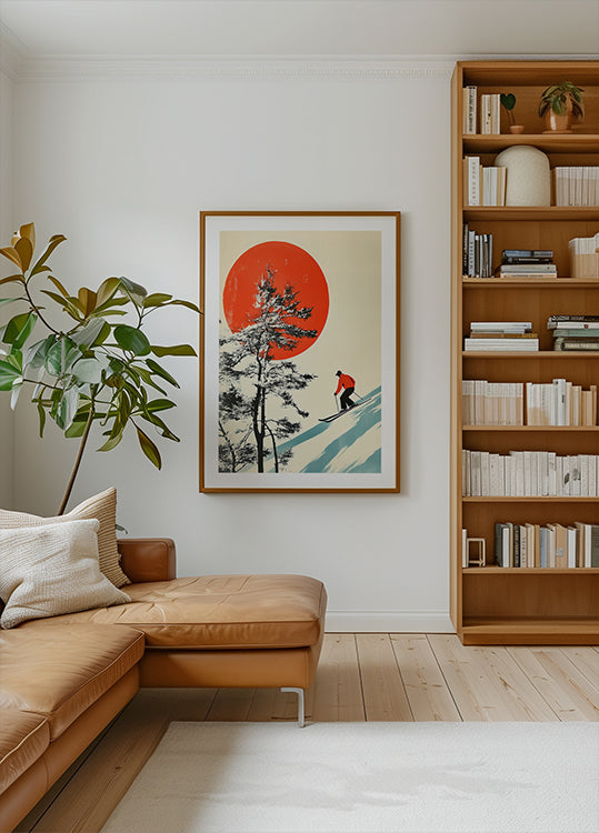 Skiing In Japan Poster