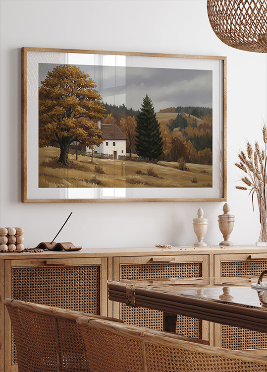 Fall Oil Landscape No 2 Poster