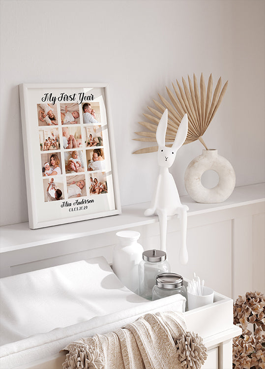 Baby 1st Year Personalized Poster