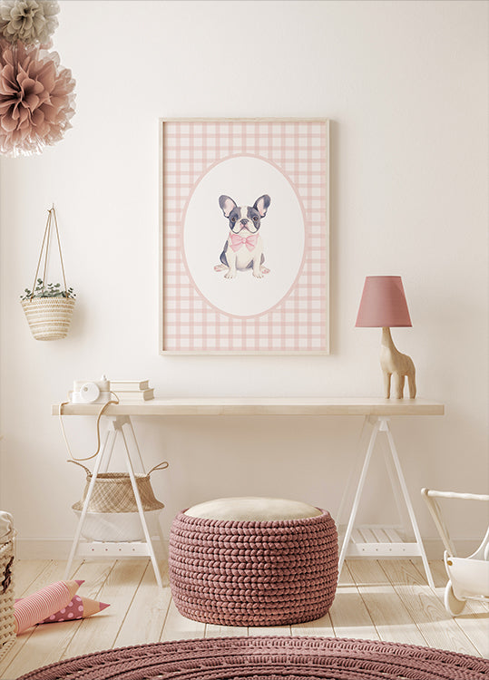 French Bulldog Watercolor Poster