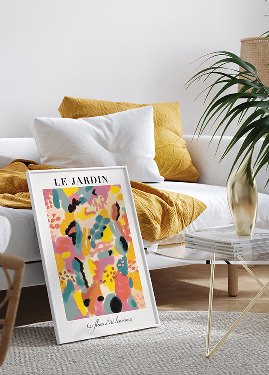 Le Jardin, luminous summer garden Poster
