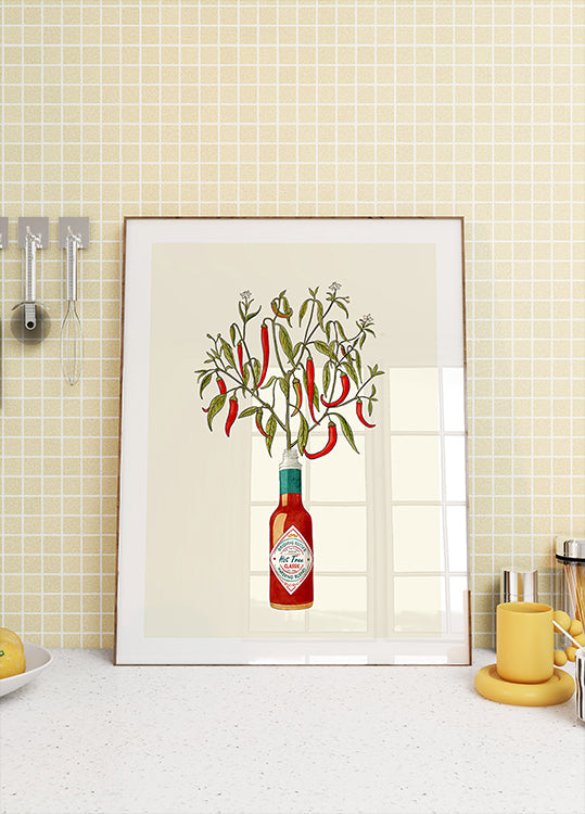 Chili Pepper Plant Poster