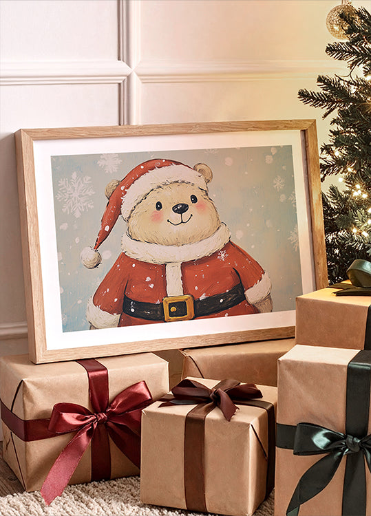 Christmas Bear Poster