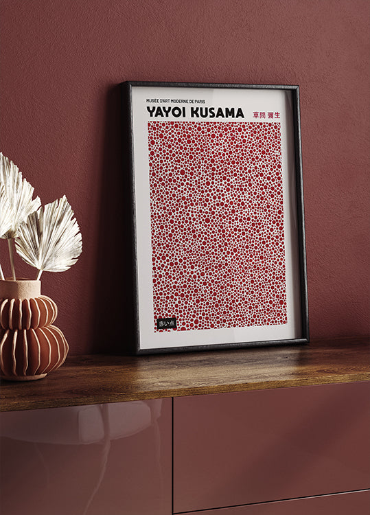 Yayoi Kusama Red Dots Poster