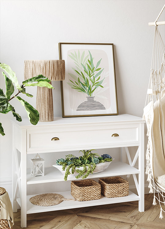 Painted Olive Branch Still Life Poster