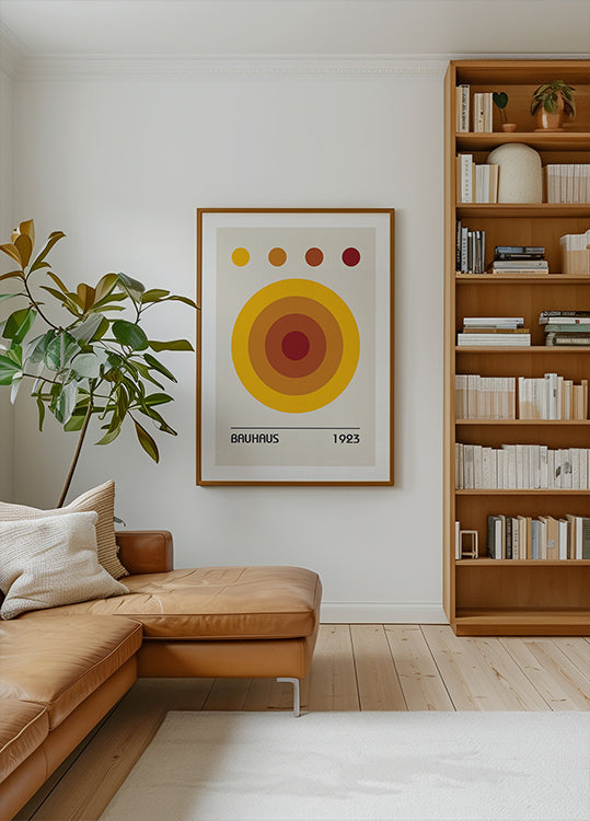 Bauhaus Colors Orange Poster