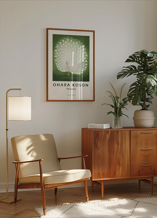 Peacock, Japanese White Peafowl Poster