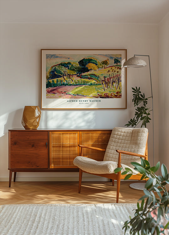 Hills Expressionist Alfred Henry Maurer 1908 Landscape Poster