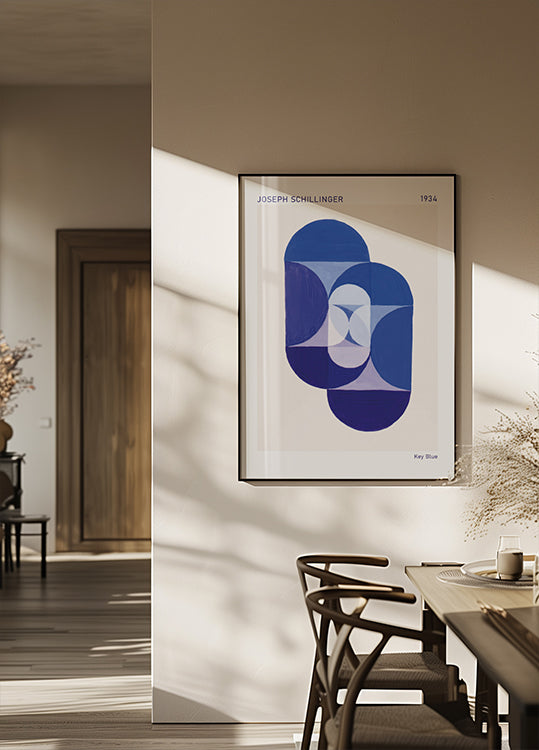 Key Blue, Joseph Schillinger Poster