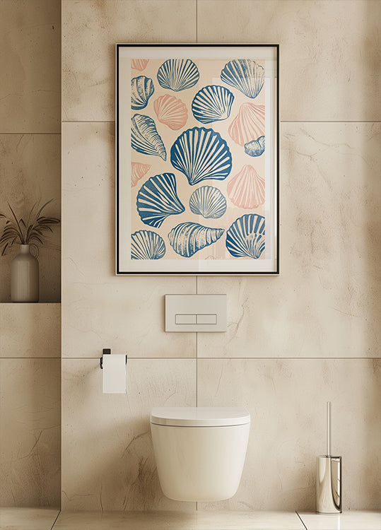 Seashell Pattern Poster