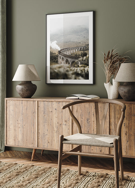 Old Trail Bridge Poster