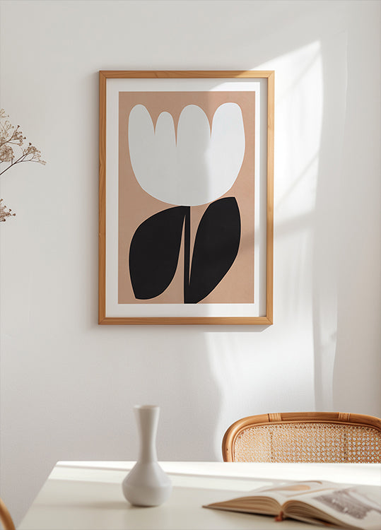 Expressive flower Shapes Poster