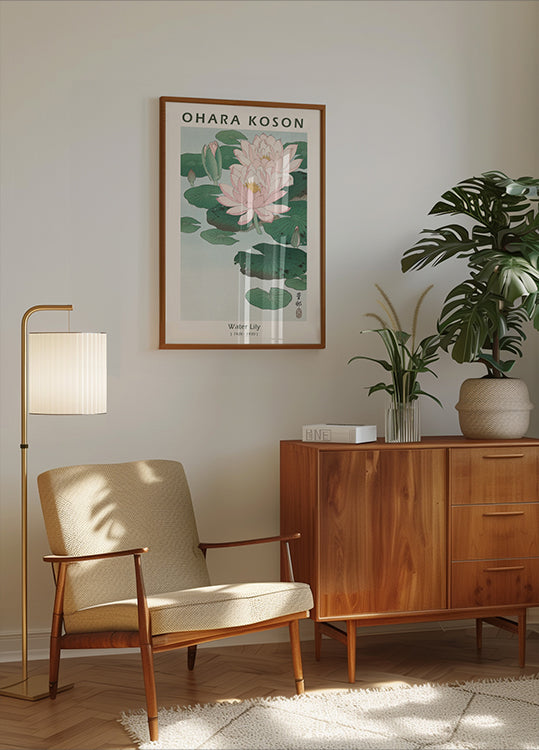 Water Lily, Japanese Woodblock By Ohara Koson Poster