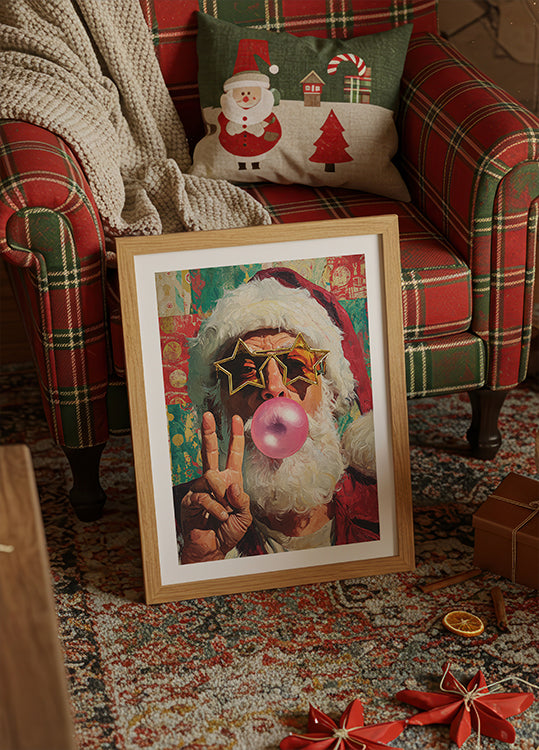 The Cheerful Santa Claus Poster