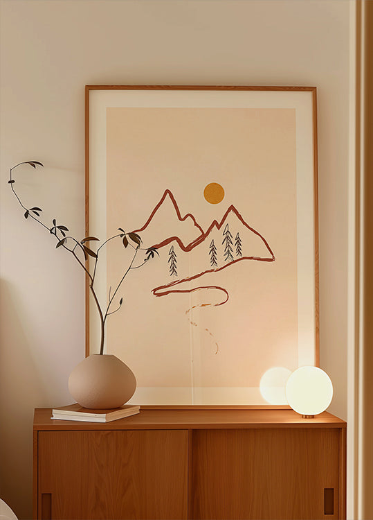 Minimal Mountain Poster
