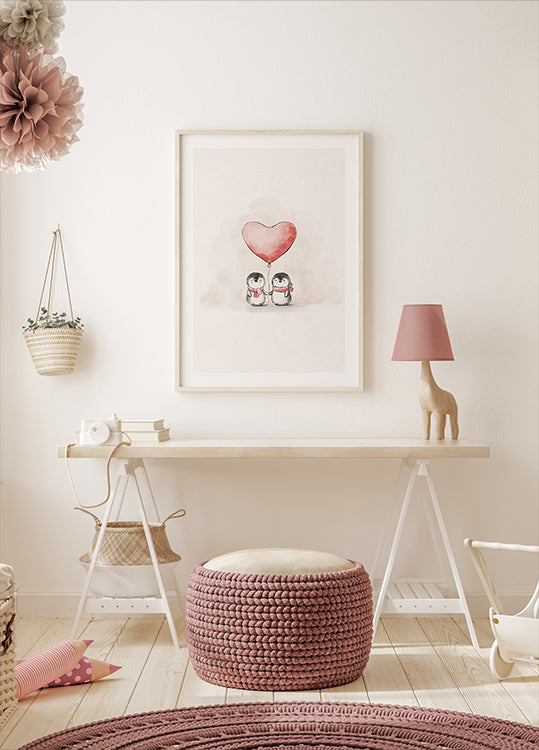 Penguin in Love Poster