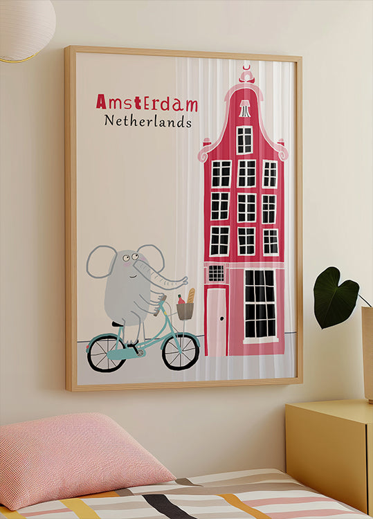 Iconic Dutch House, Amsterdam Poster