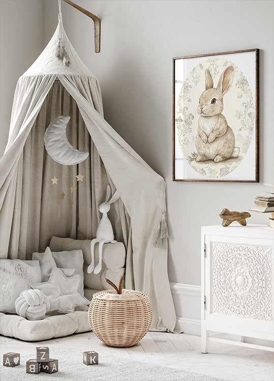 Cute Baby Rabbit Poster
