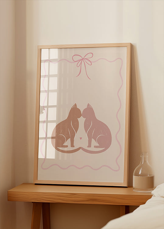 Two Cats in Love Poster