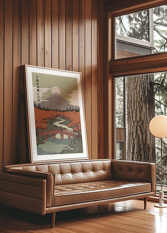 Beautiful River At Dusk Poster