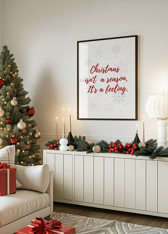 Christmas is a feeling Poster