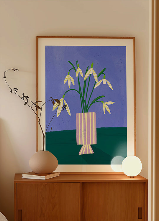Snowdrops in Stripes