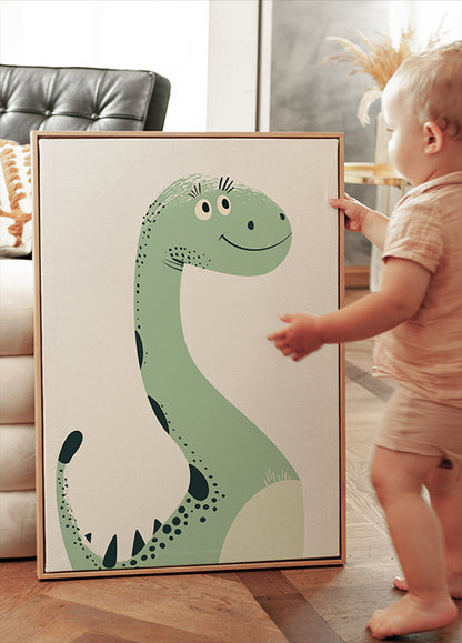 Friendly Dinosaur Poster