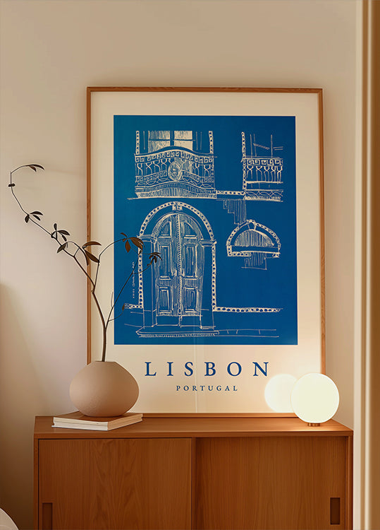 Lisbon Doorway Poster