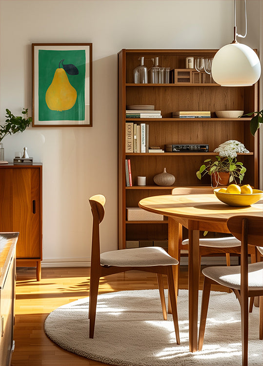 Minimalist Yellow Pear Poster