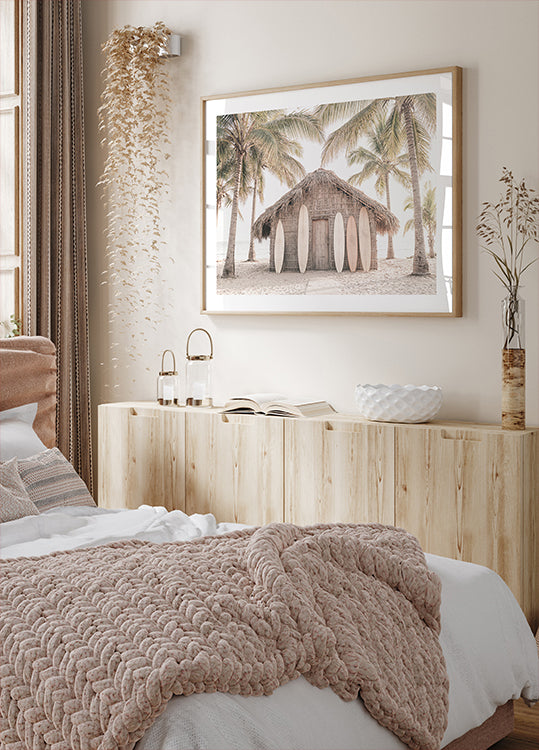 Beach Hut Poster