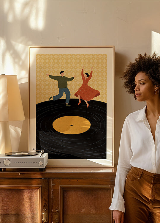 Dancing on Vinyl Poster