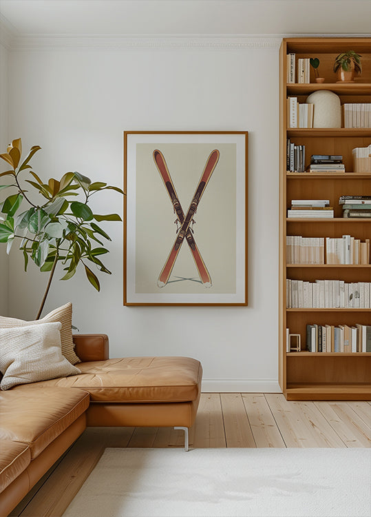 Wooden Skis Poster