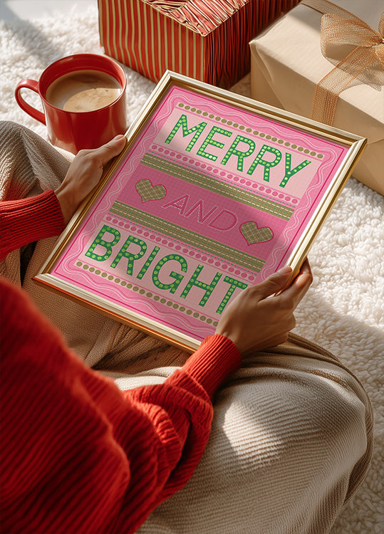 Merry and Bright Christmas Poster