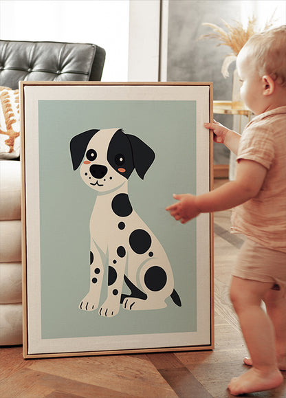 Spotted Puppy Poster