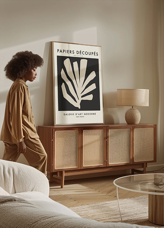 Silhouette Leaves Poster