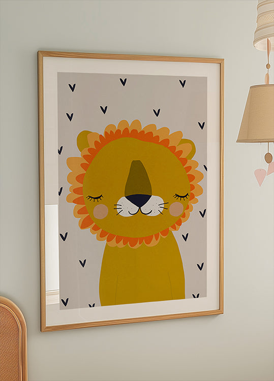 Dreamy Lion Poster
