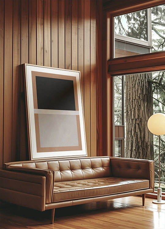 Black and Brown Blocks Poster