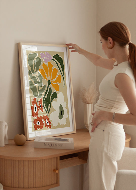 Mid Century Bloomscape Poster