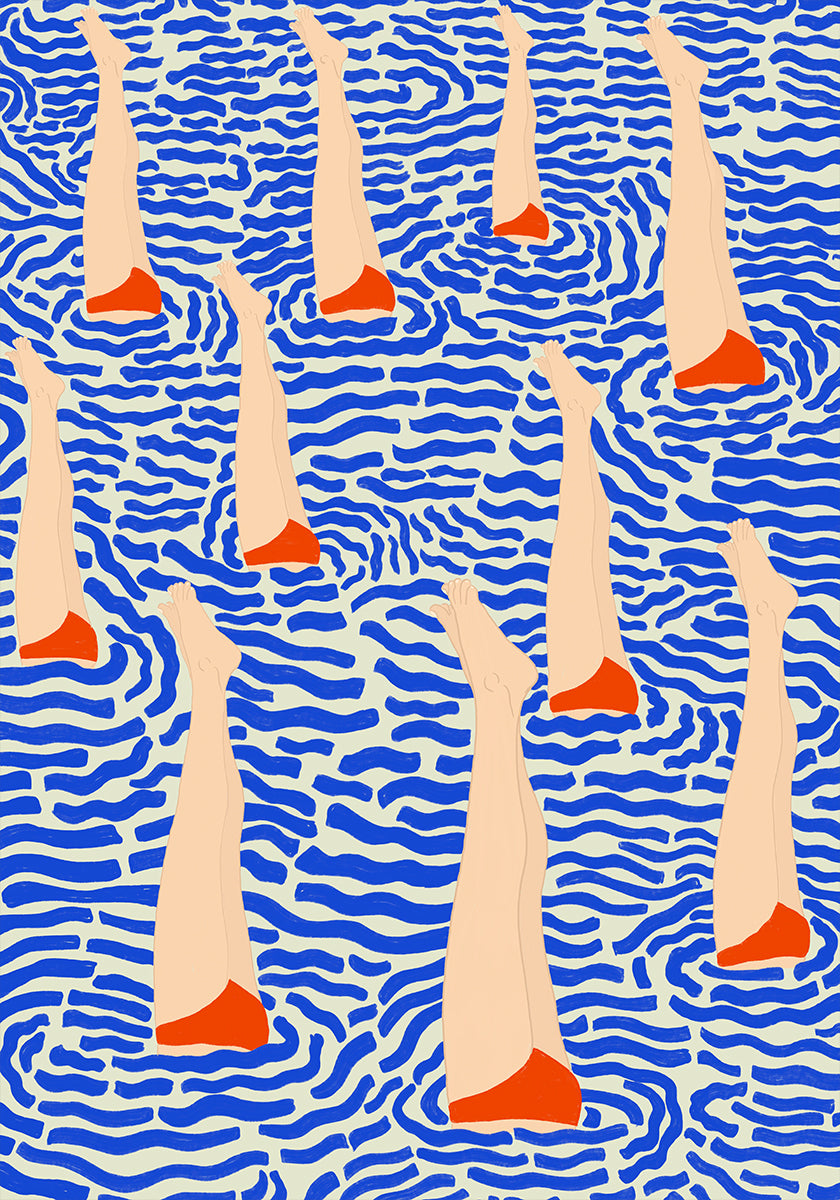 Bañistas Poster