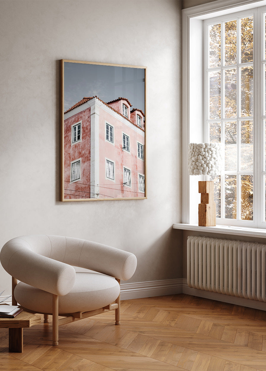 Charming Pink Architecture Poster