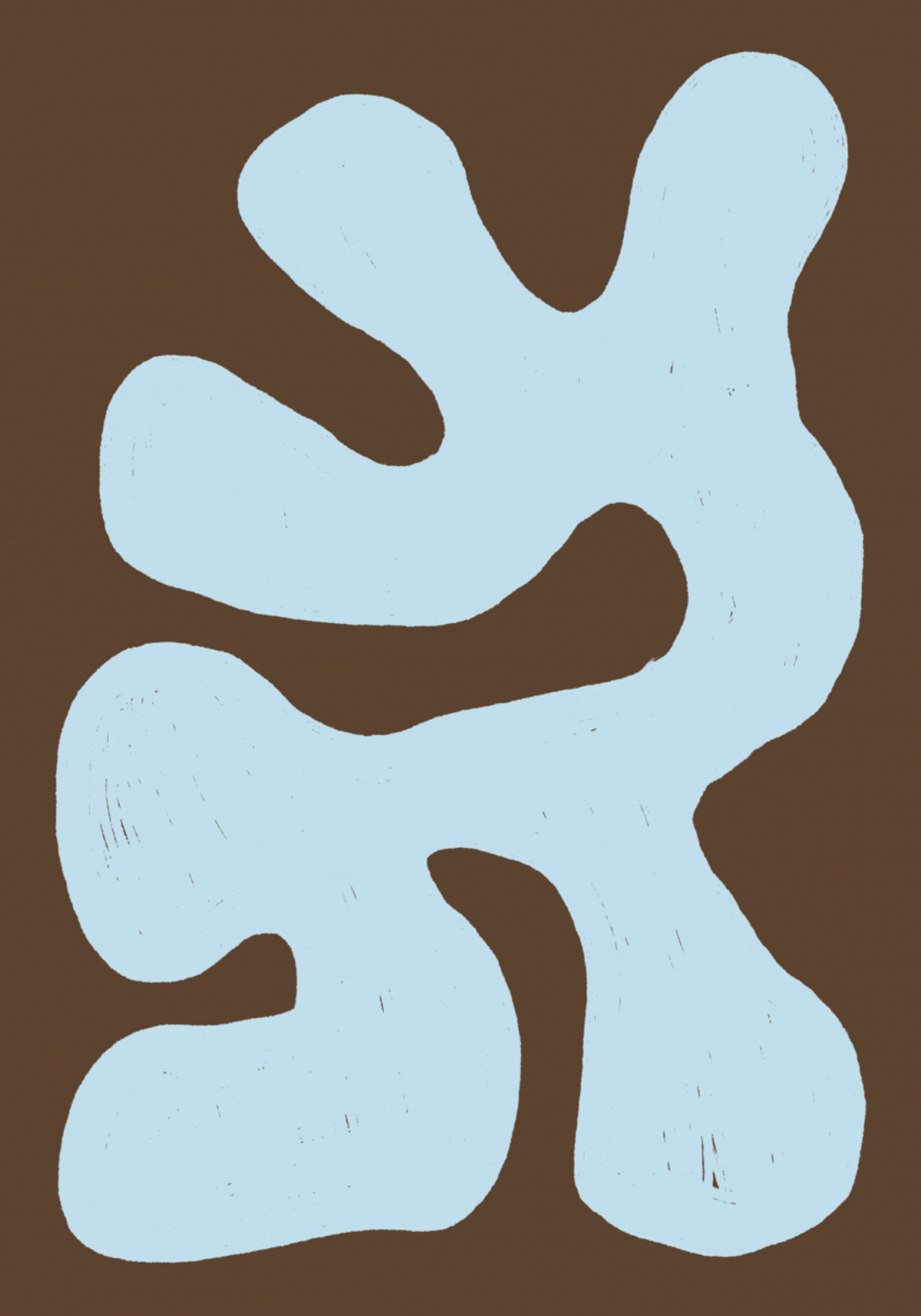 Fluid Organic Blue Shape