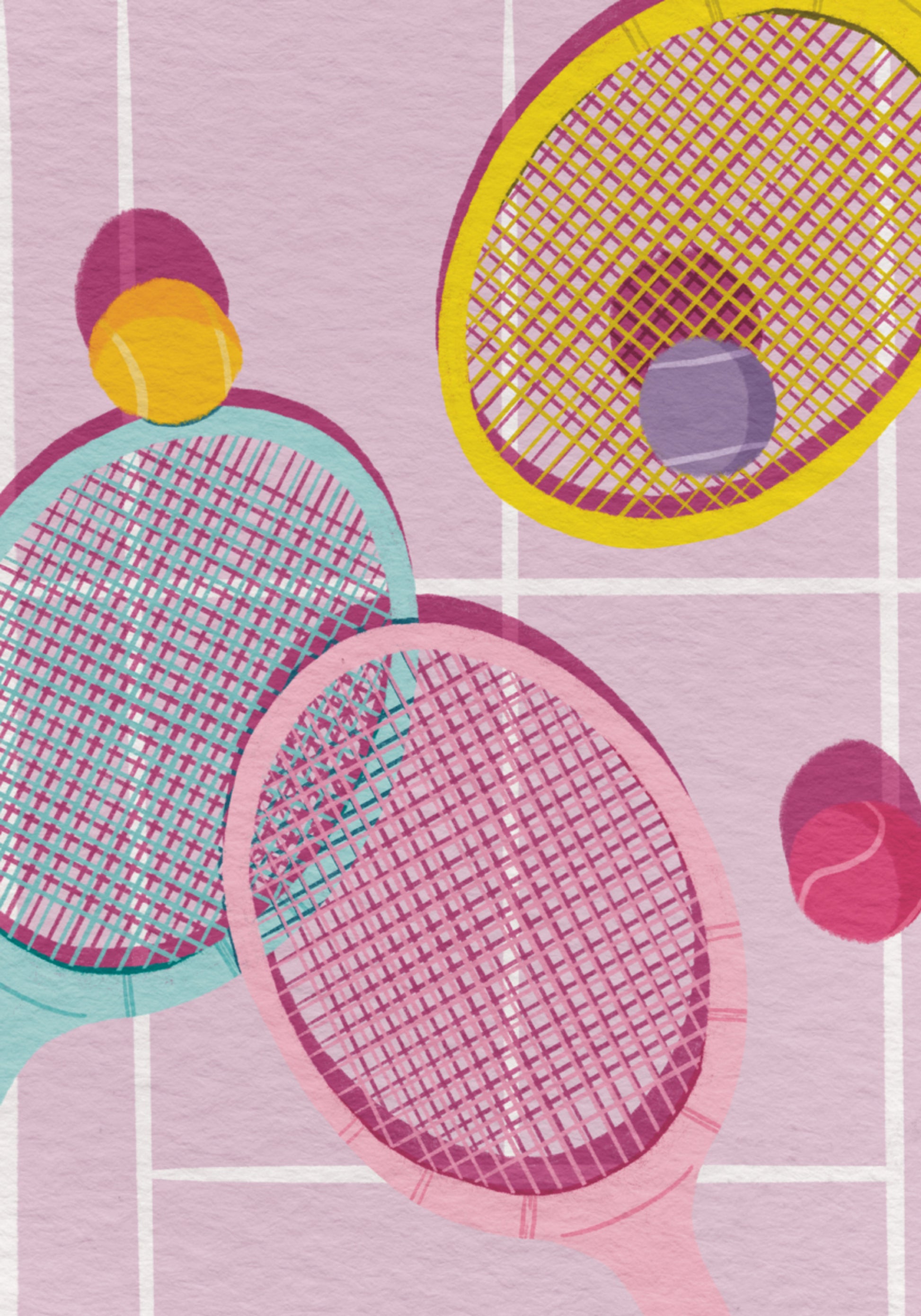 Playful Tennis Rackets