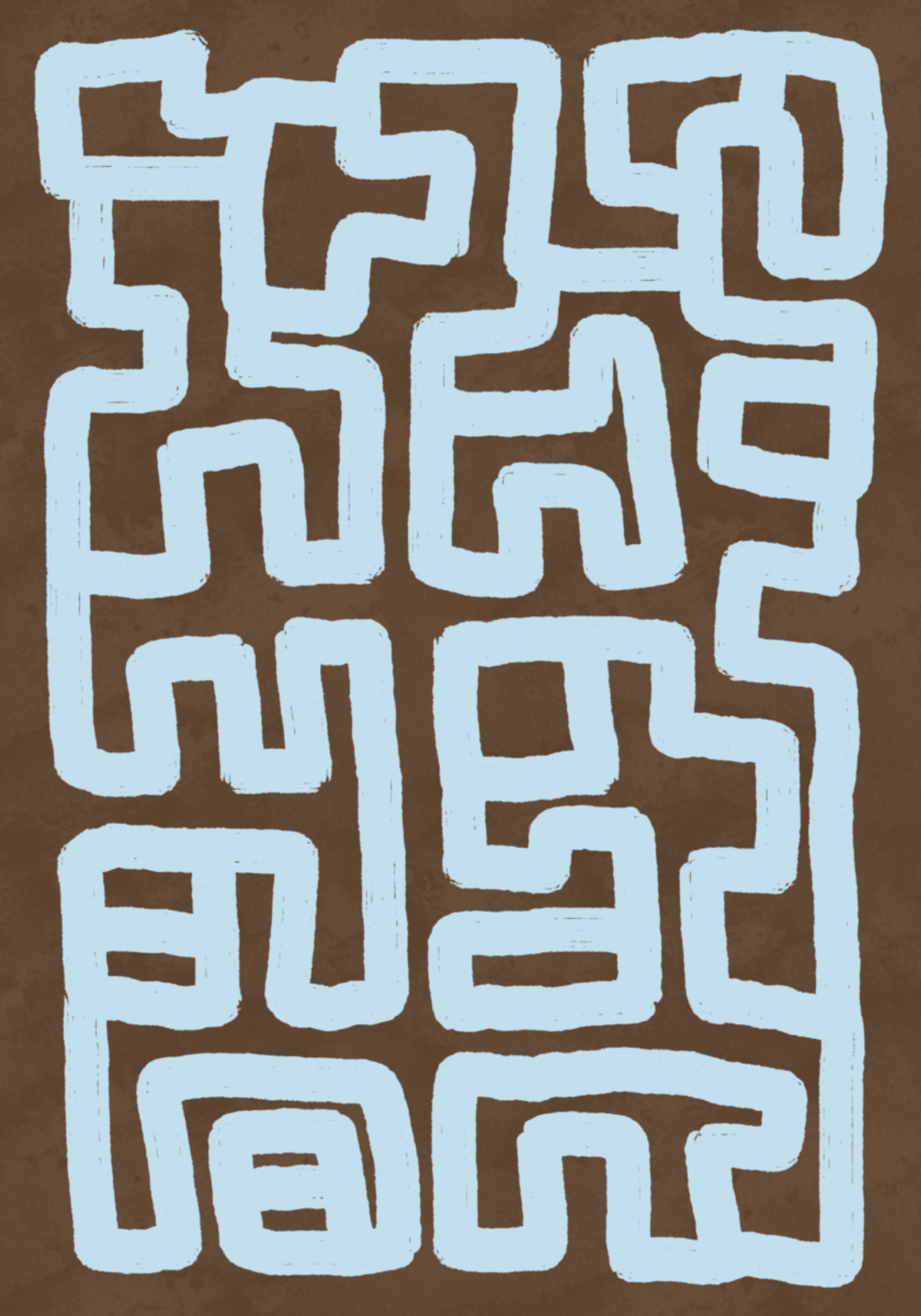 Abstract Winding Maze