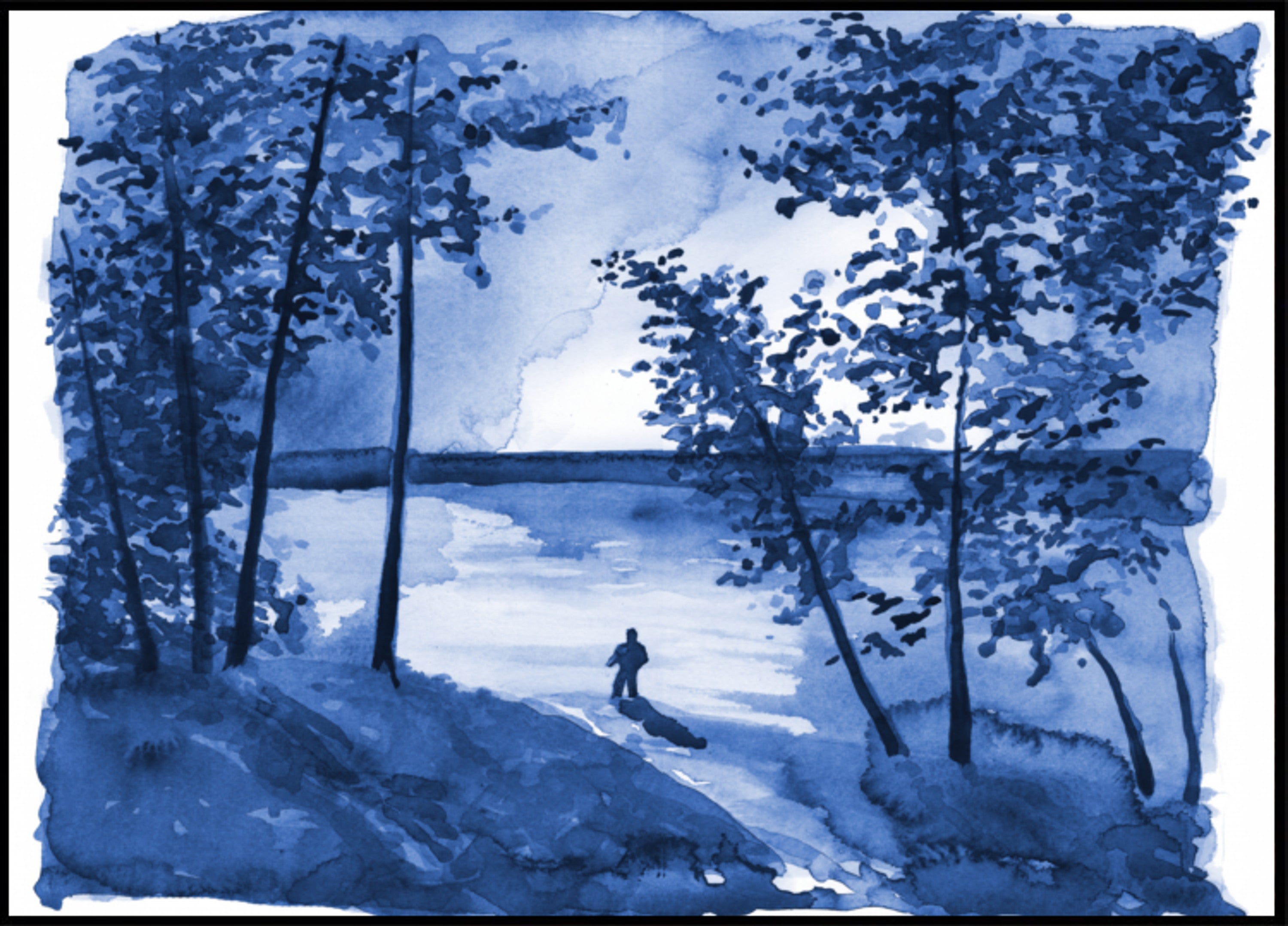 Blue Forest Lake Solitude