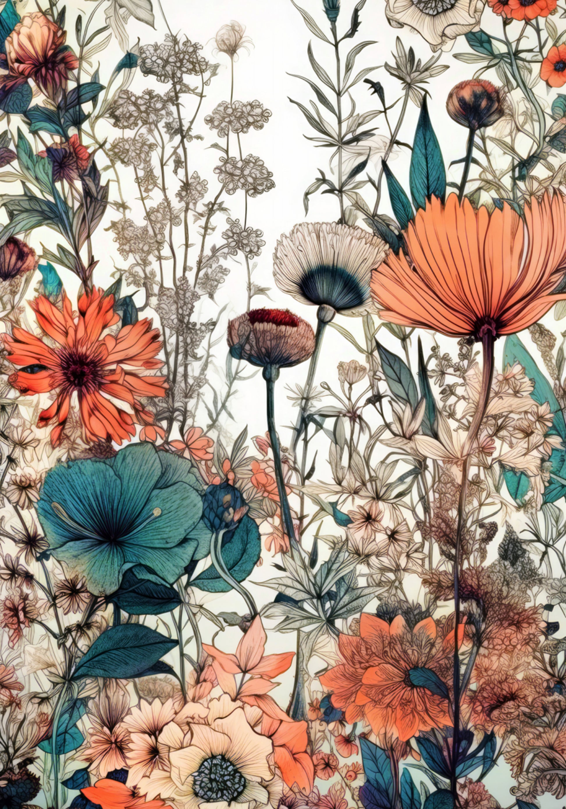 Vintage Floral Garden