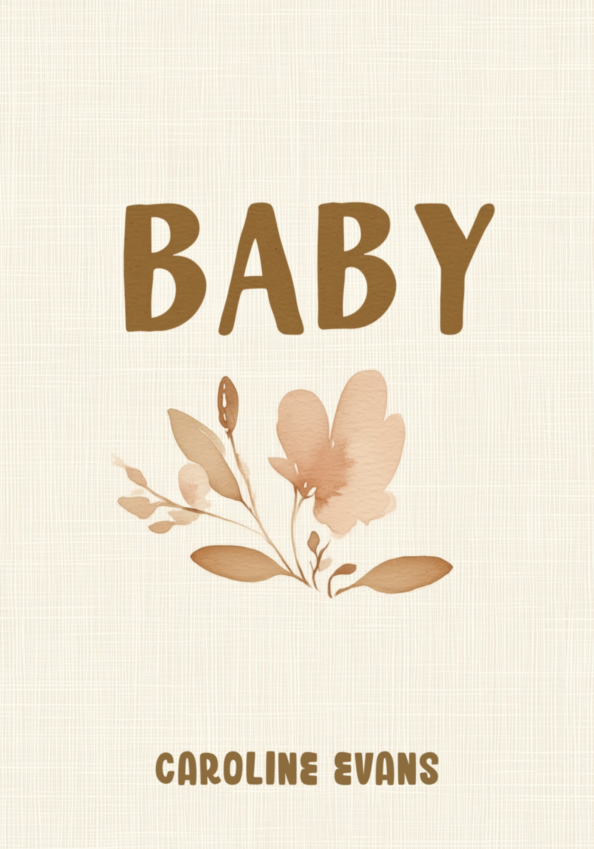 personalized floral baby name wall art
