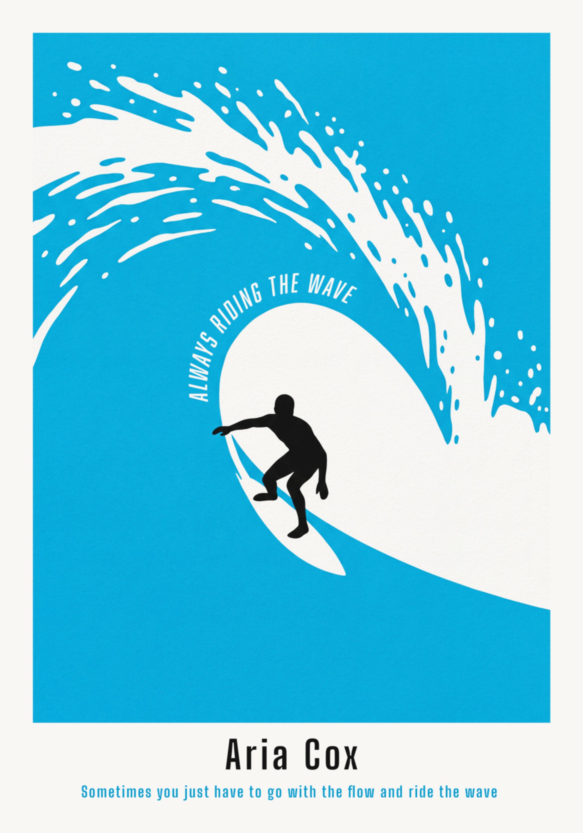 Non-personalized surf poster