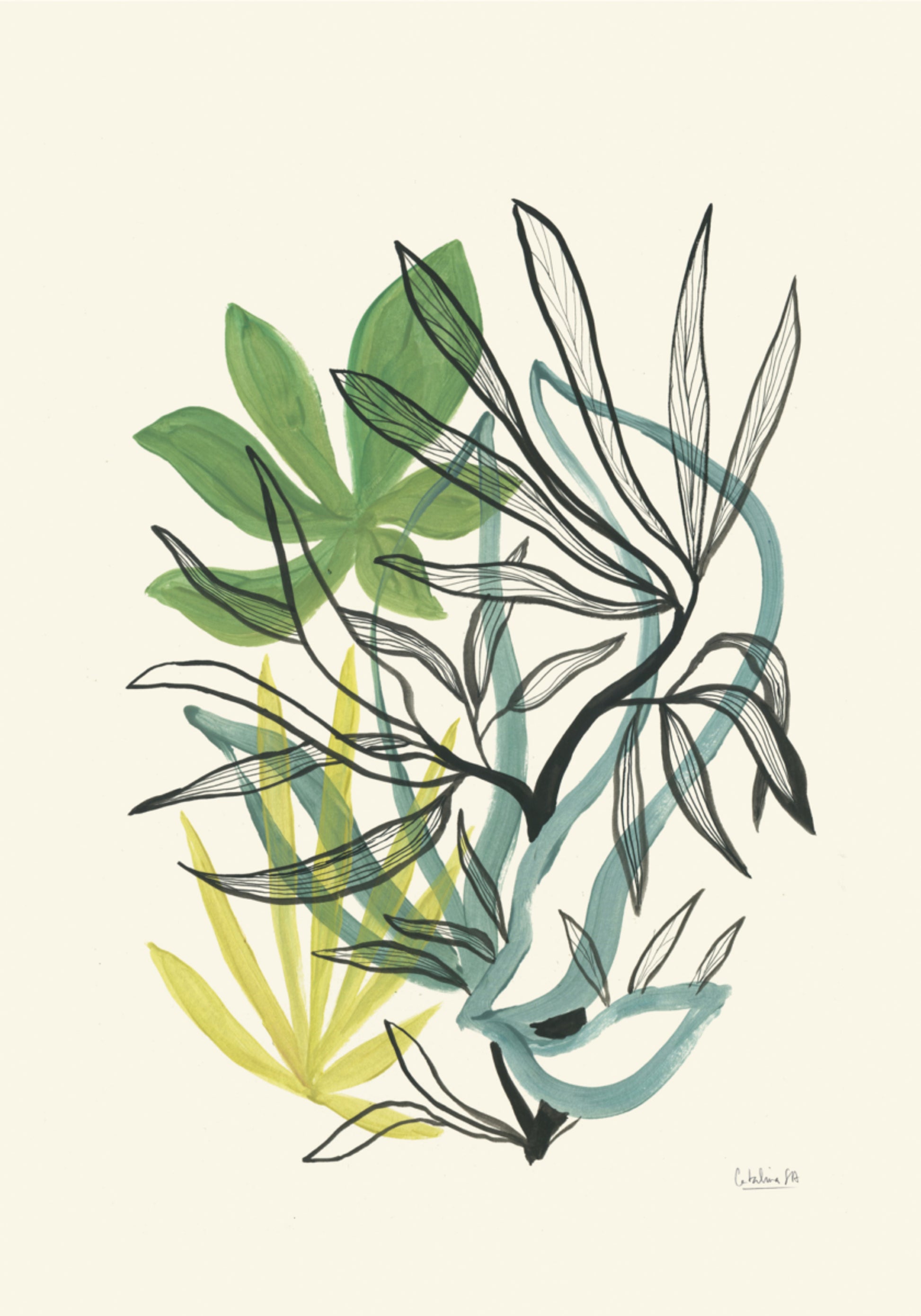 Flowing Botanical Greens