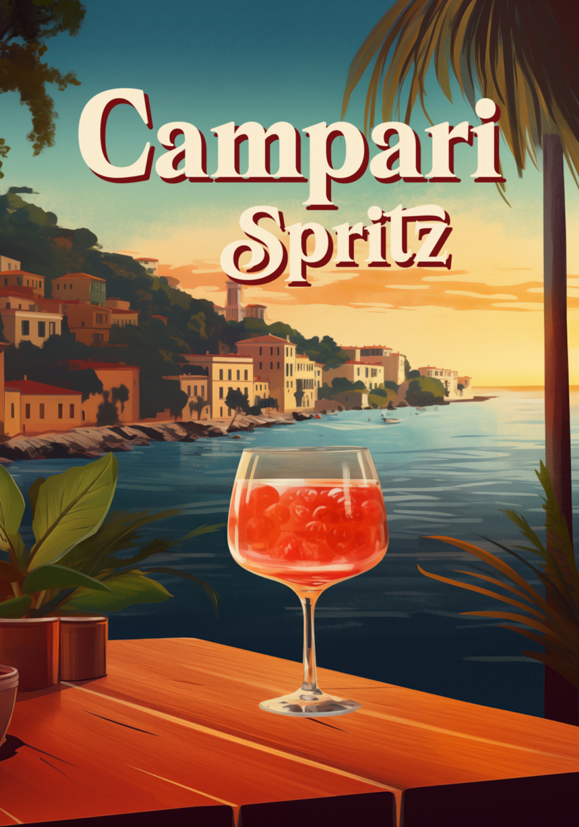 Campari Spritz Seaside Sunset